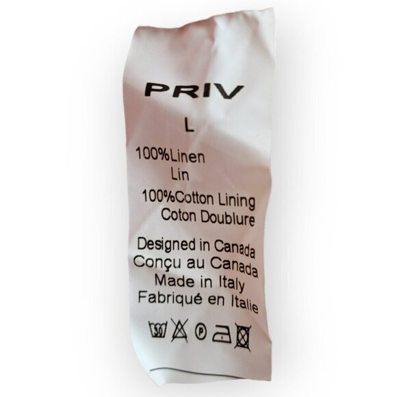 Jillian Harris x Priv Hamptons Linen Babydoll Dress Large - Picture 10 of 12